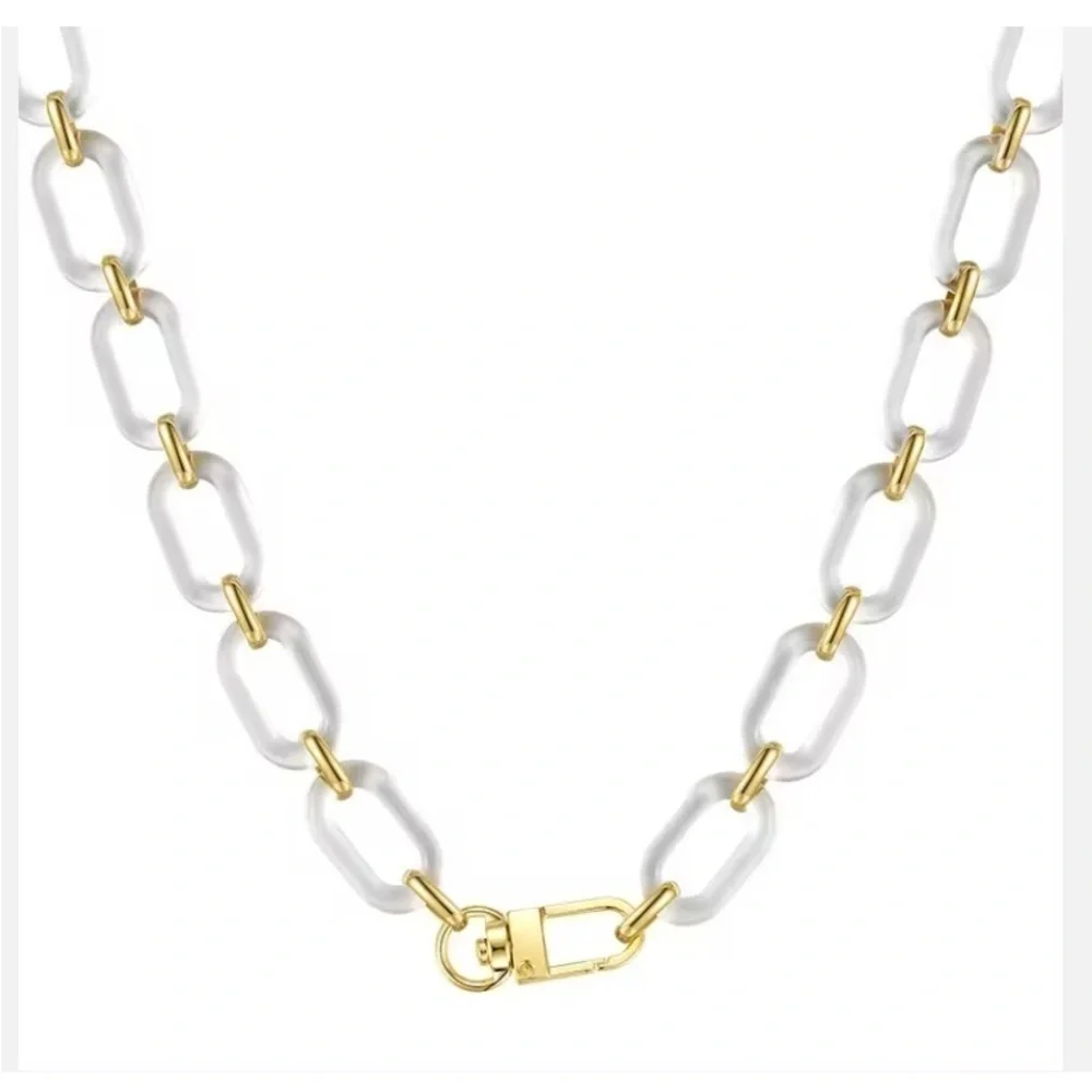 NEW‎ - Transparent Resin Link Necklace